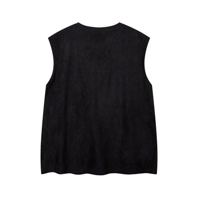 Butterfly Print Waistcoat T-shirt For Men