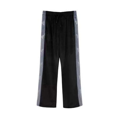 Butterfly Track Pants Velvet Casual Pants