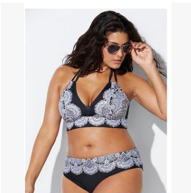 Printed Split Bikini