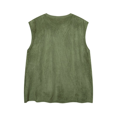 Butterfly Print Waistcoat T-shirt For Men