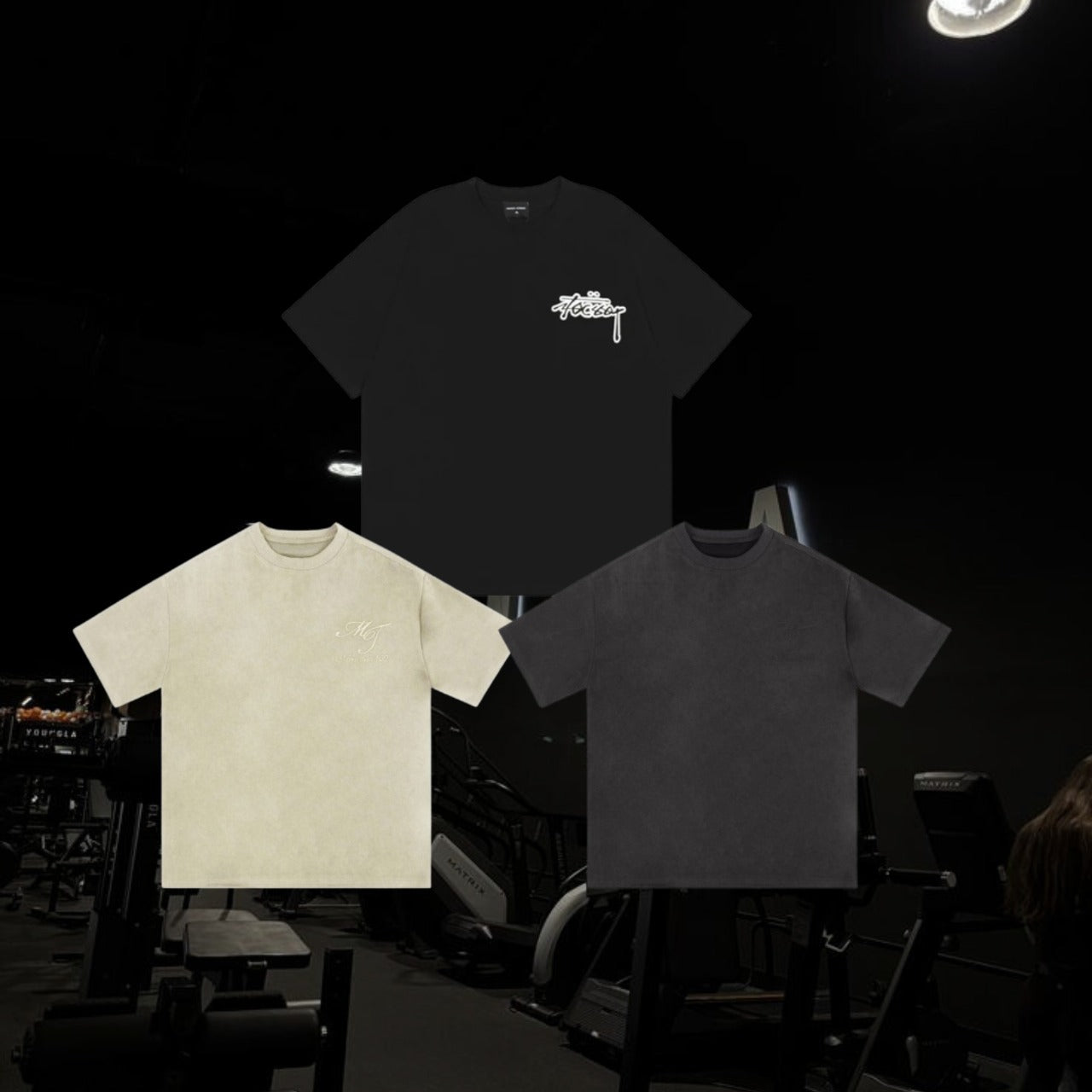 CONJUNTO DE 3 PLAYERAS GYMCASUAL