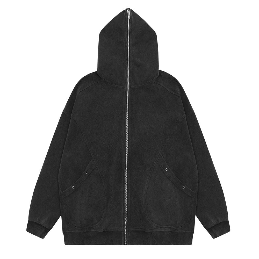 Masked Hooded Sweater Cardigan Men