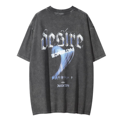 Pattern Printed T-shirt Top For Men